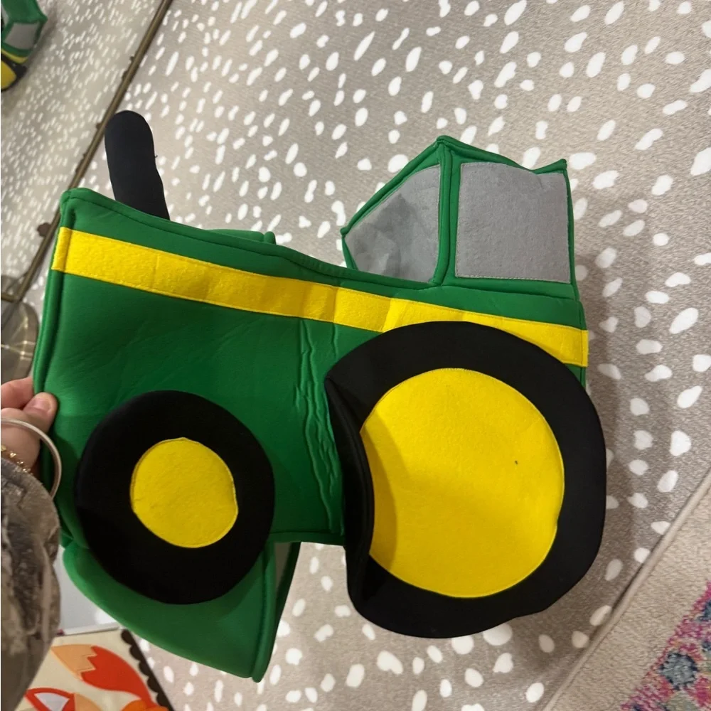 Toddler Ride-in Tractor Costume Foam Farm Halloween Costume Outfit john deere